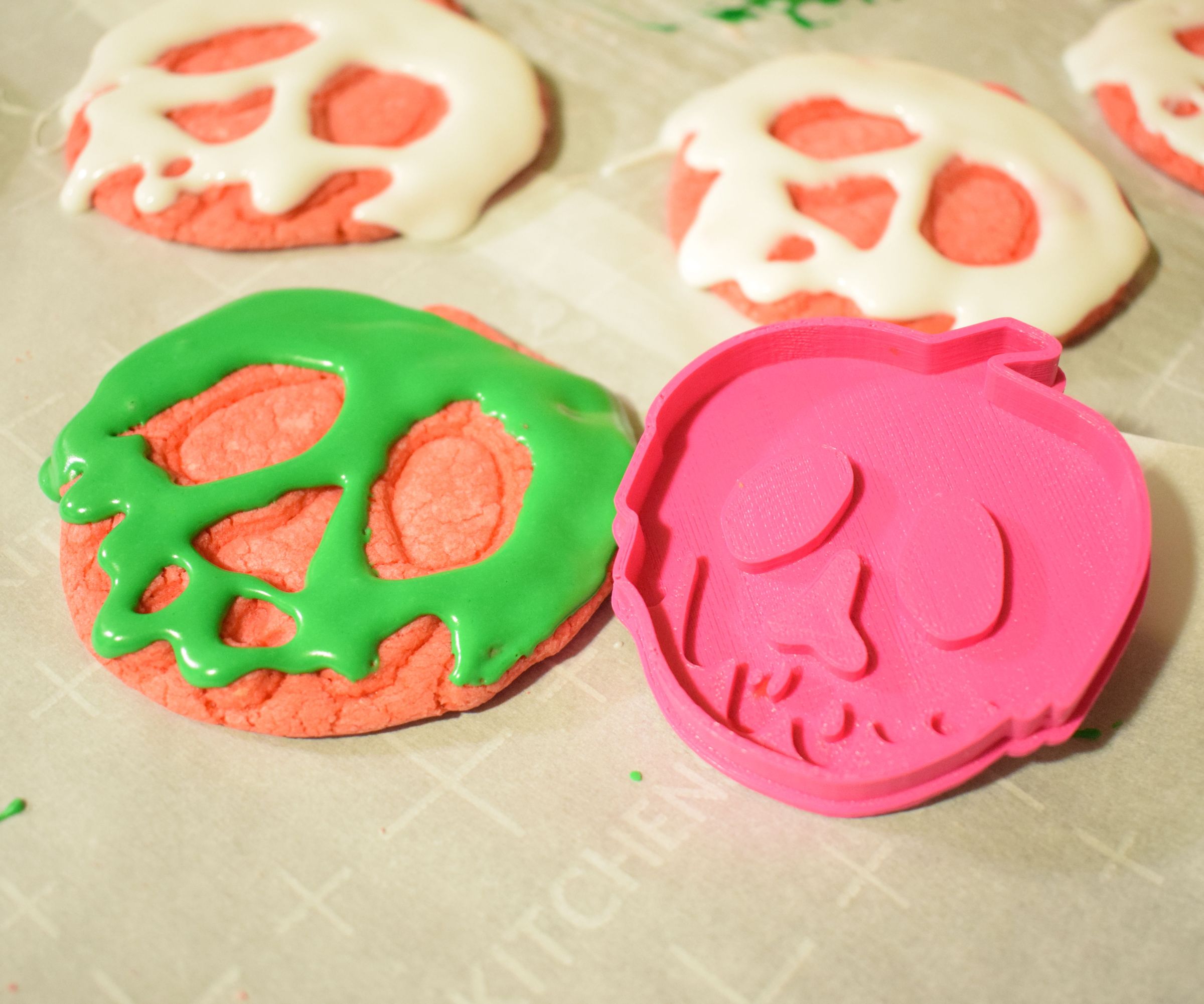 Disney Inspired Poison Apple Cookies