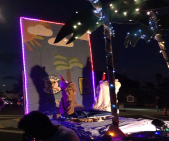 Backdrop for a Parade Float