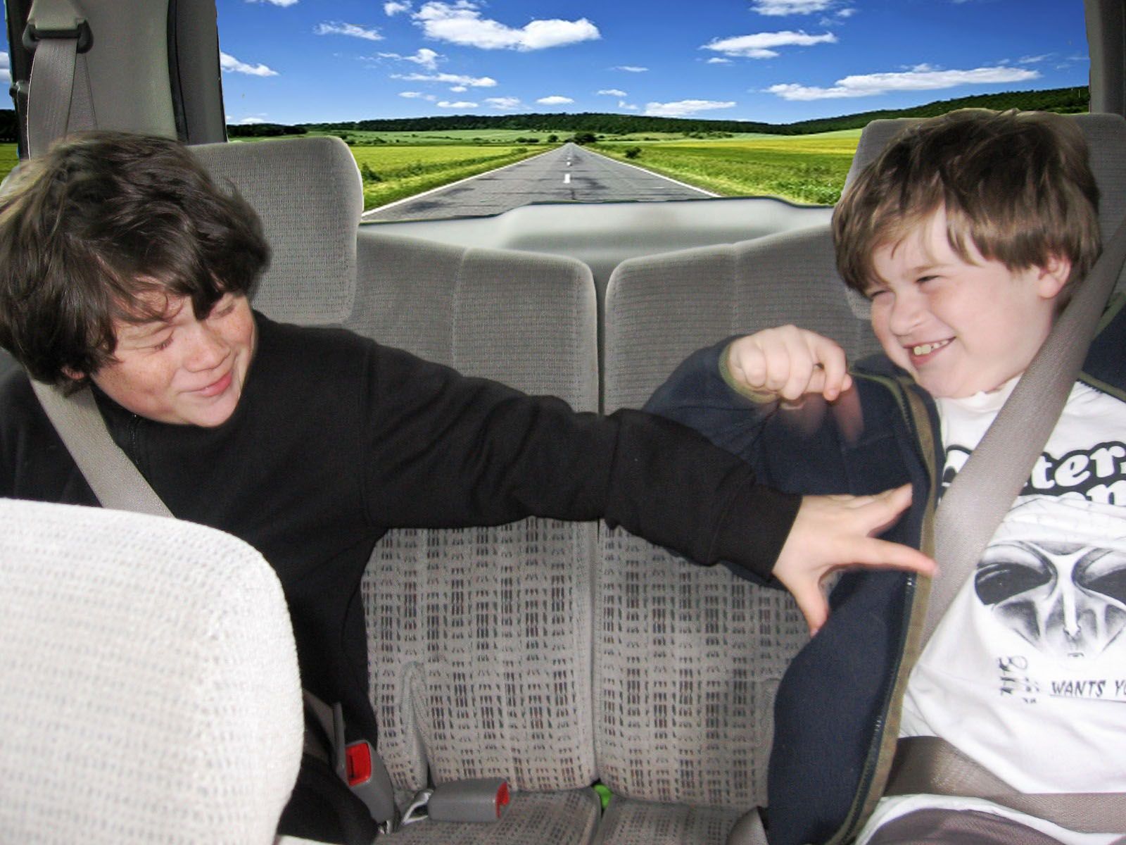 Family Road Trips: Build a Masking Tape Wall to Prevent Backseat Boredom