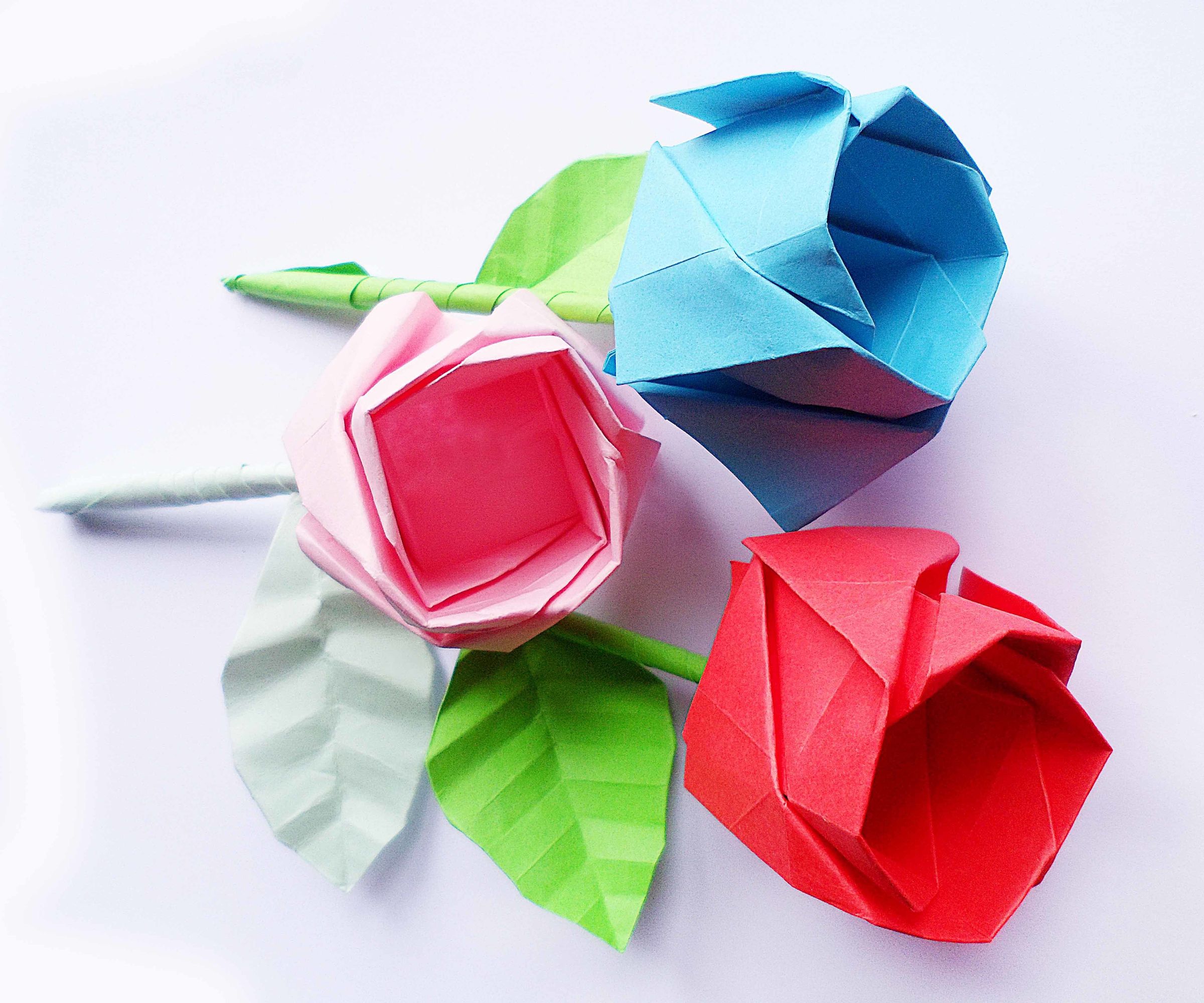 DIY Origami Rose *step by Step