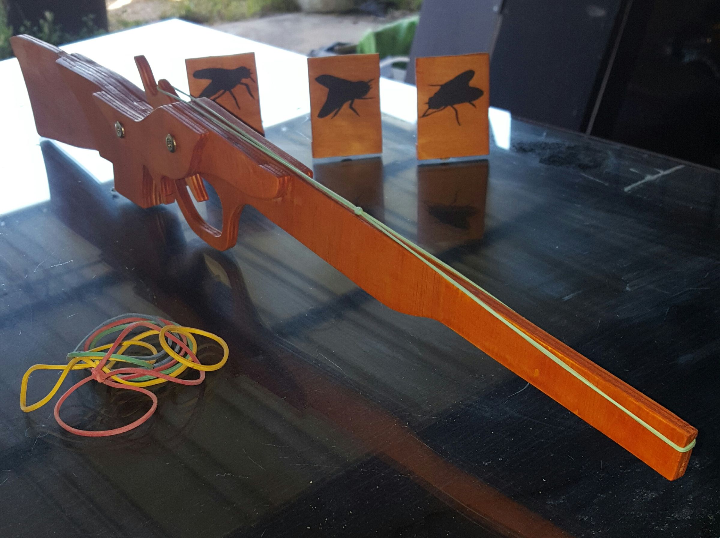 Rubber Band Gun Toy (Pine Ply Board)