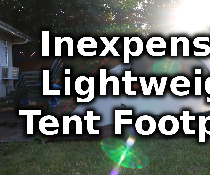 DIY Inexpensive Lightweight Tent Footprint