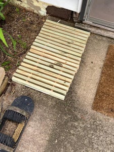 Wooden Door Mat/Scraper