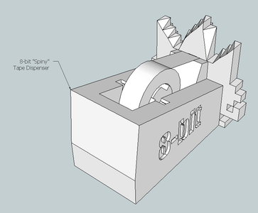 Spiny 8-bit Tape Koopa