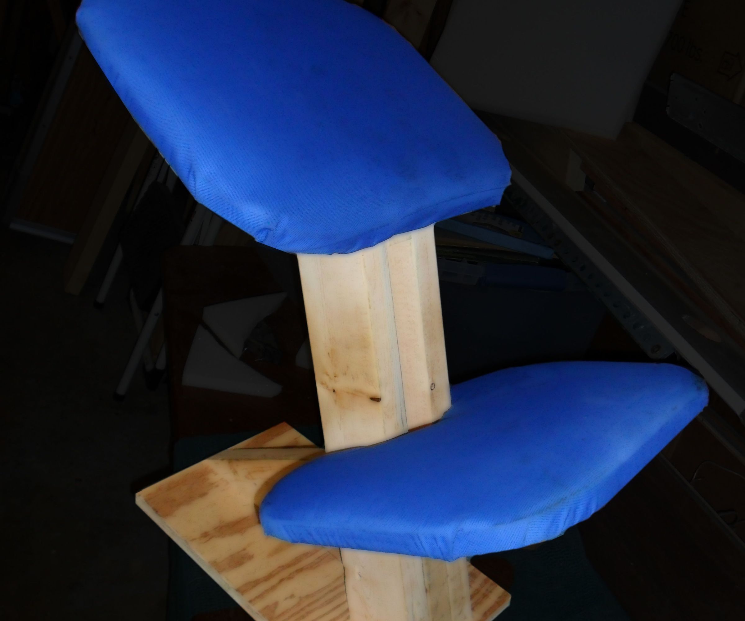 Ergonomic Kneeling Chair from Scrap