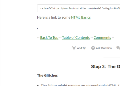 Bookmarks and Anchors With the Instructables Editor : 6 Steps ...