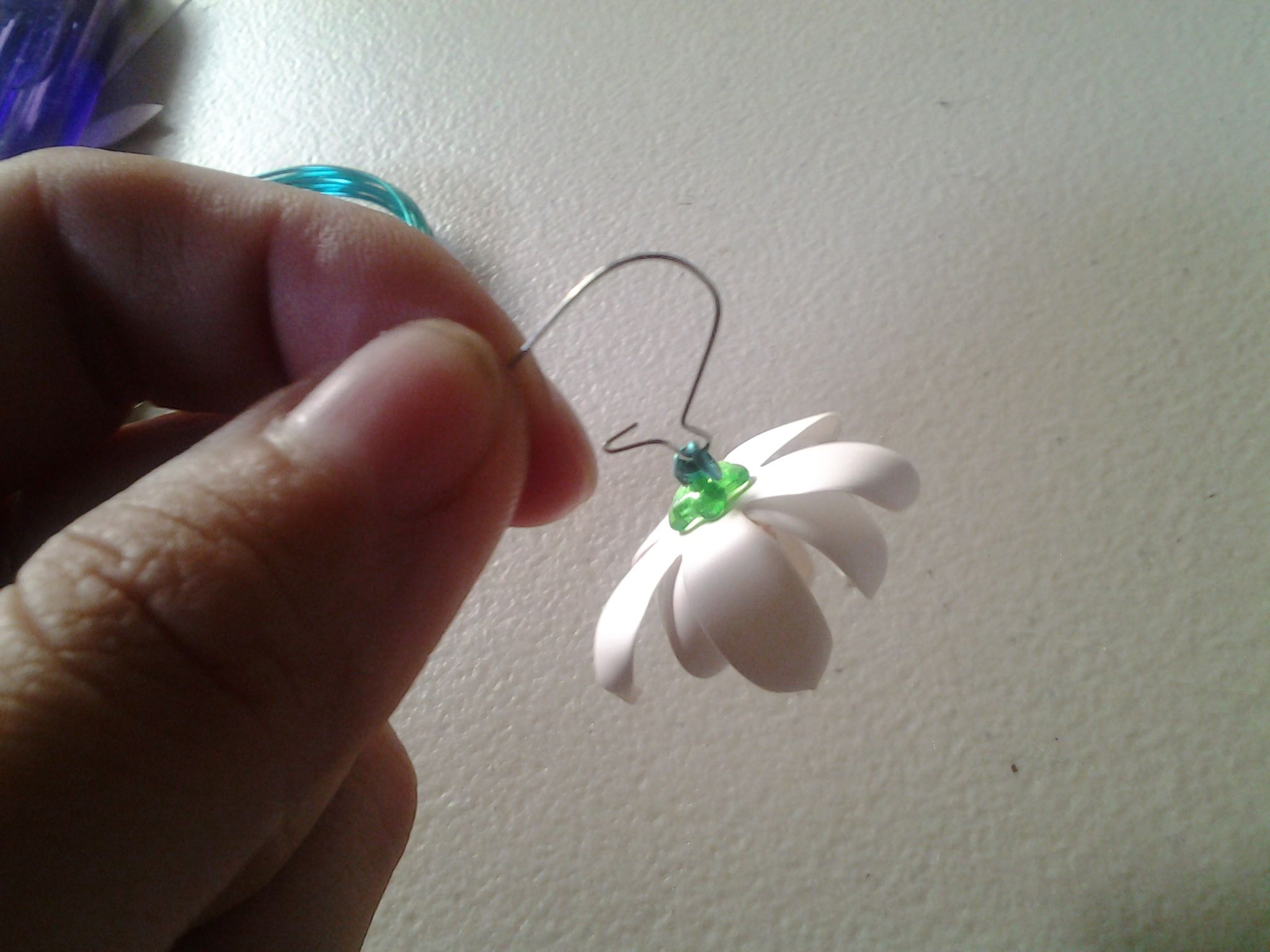 Sakura Blossom Necklace and Earrings With YUPO Paper 5 Steps (with