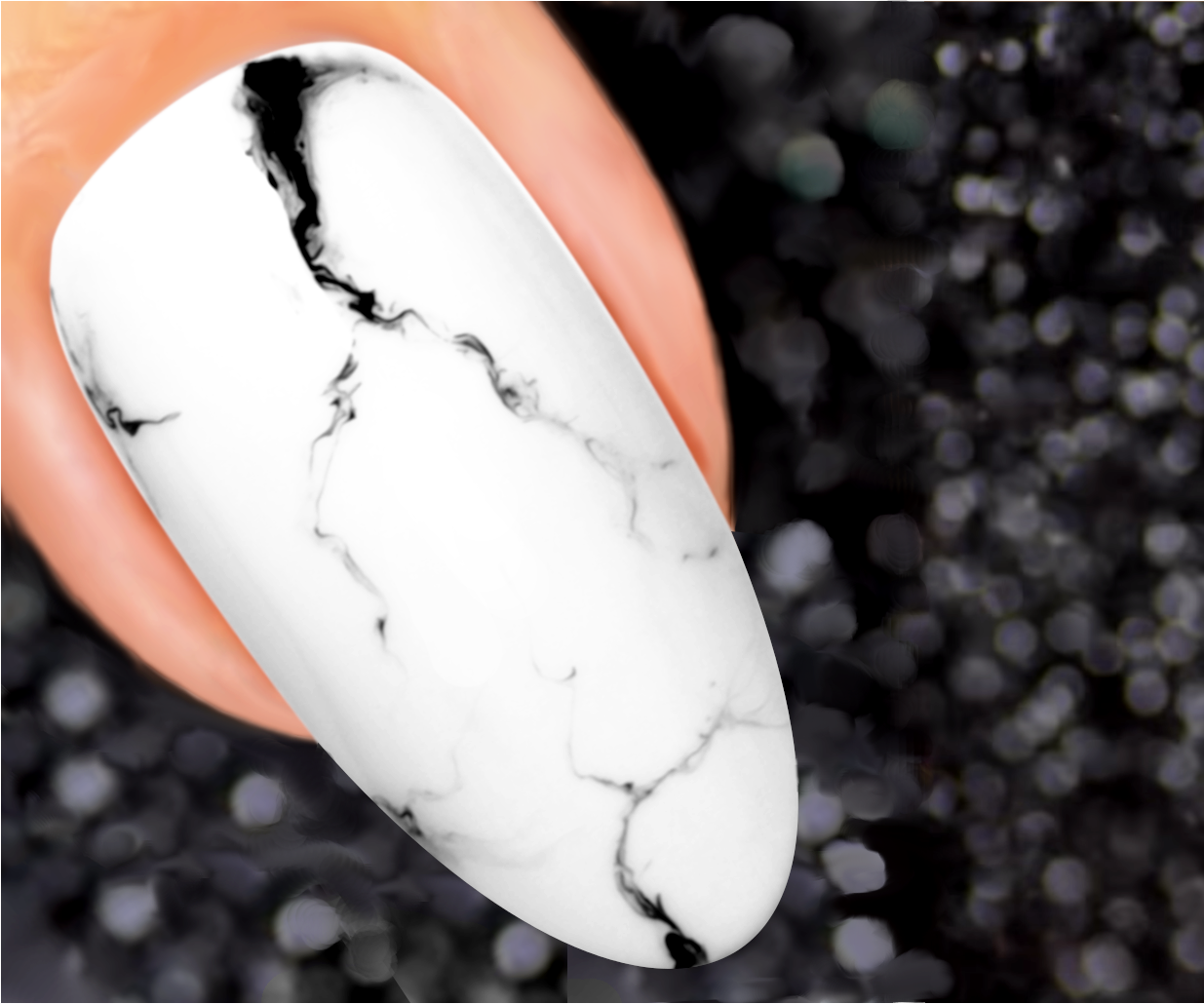 Marble Nails Design With Gel Polish