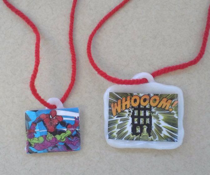 InstaMorph - Comic Book Pendant