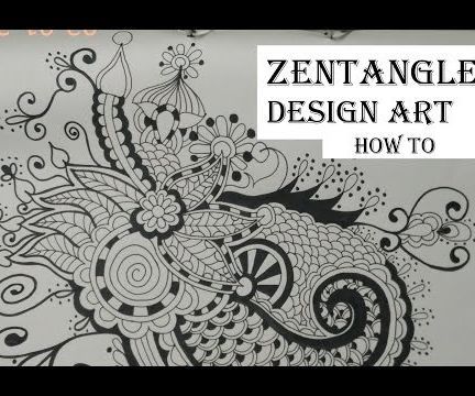 Zentangle / Mandala Inspired Design, Learn How to Draw