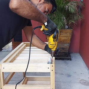 Wheels Assembly of Our Wooden Utility Cart
