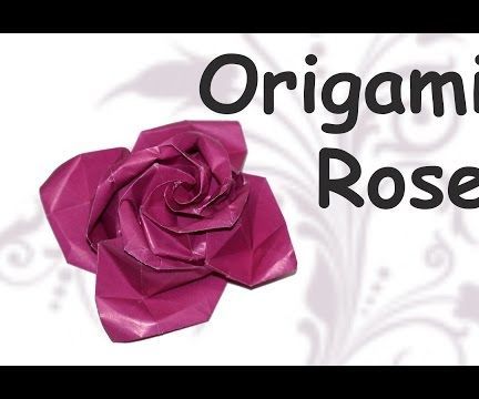 DIY Crafts^ How to Make Origami ROSE /  DIY Beauty and Easy
