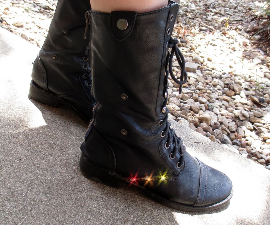 Light-Up Combat Boots