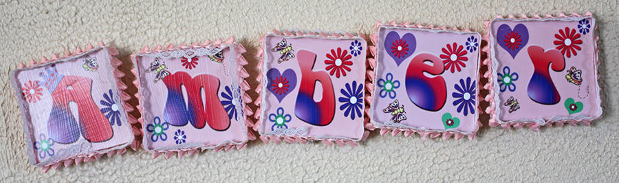 3x3 Canvas Letter Wall-hanging