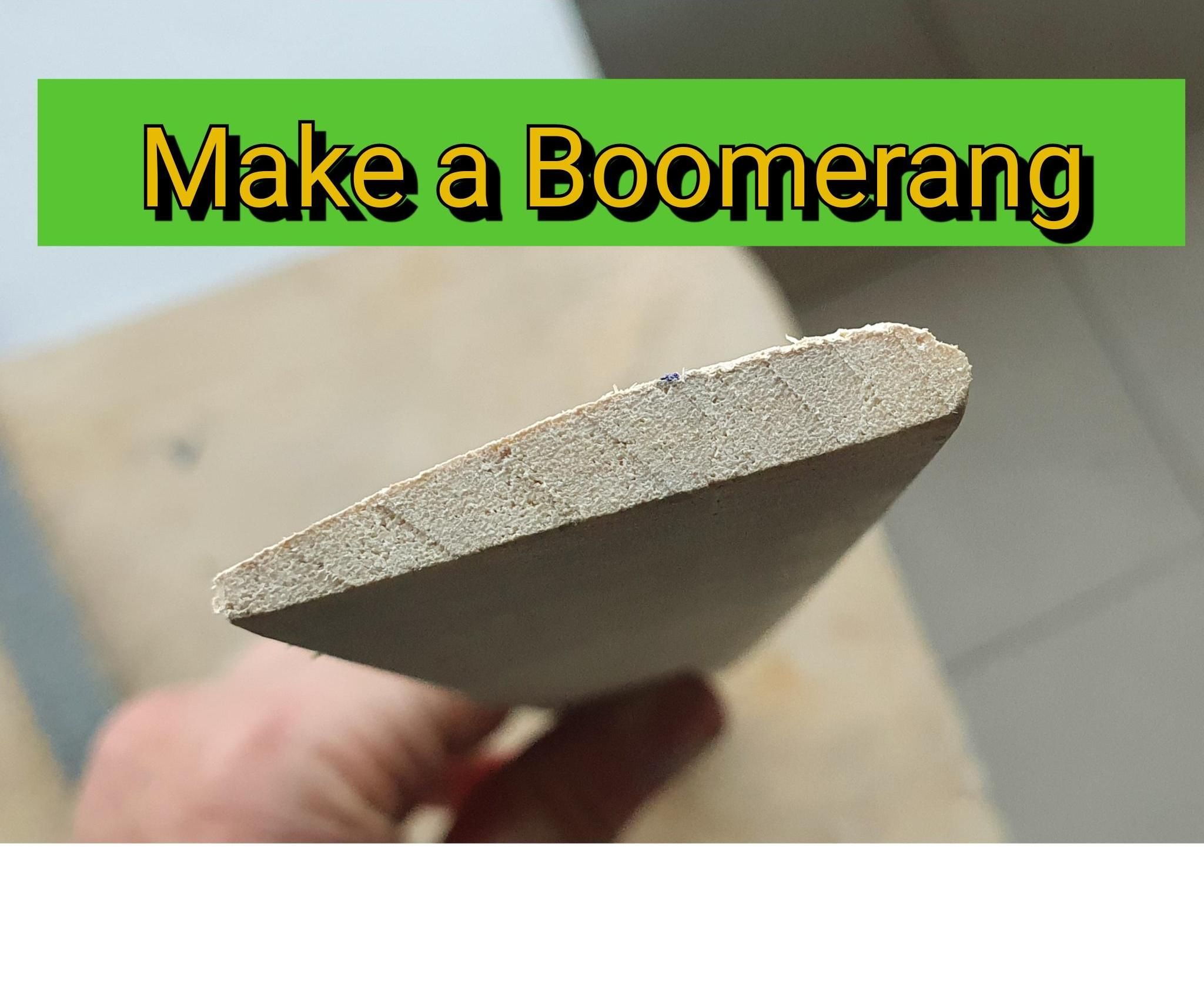 Make a Boomerang From Wooden Paint Stirrers