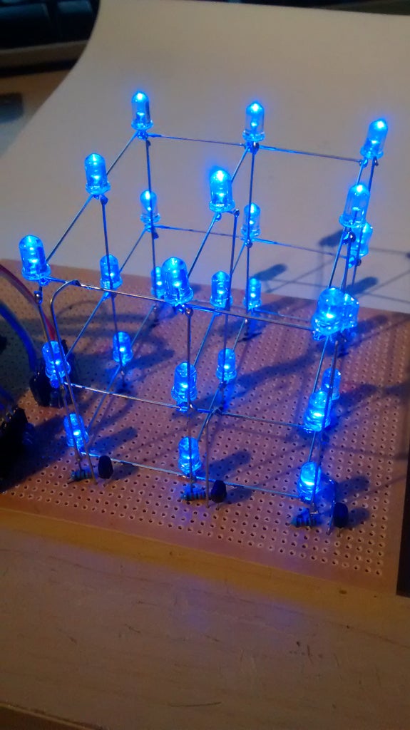 Simple 3x3x3 LED Cube With Arduino : 7 Steps - Instructables