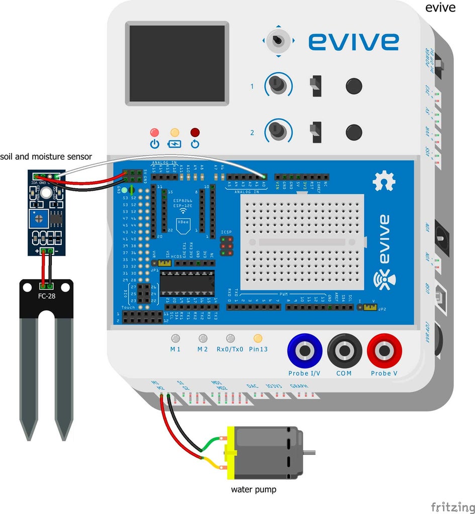 Automatic Plant Watering System Using Arduino Based Embedded Platform ... Circuit Diagram