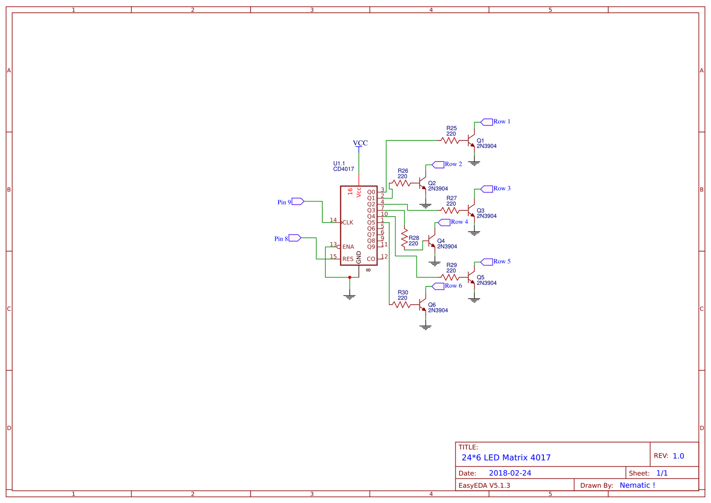 Make Your Own LED Matrix ! : 8 Steps (with Pictures) Circuit Diagram