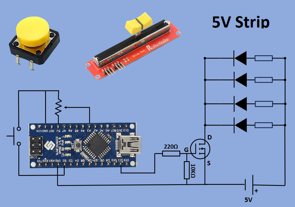 How to Control LED Strips With Arduino – Part 1: Single-Color Strips ...