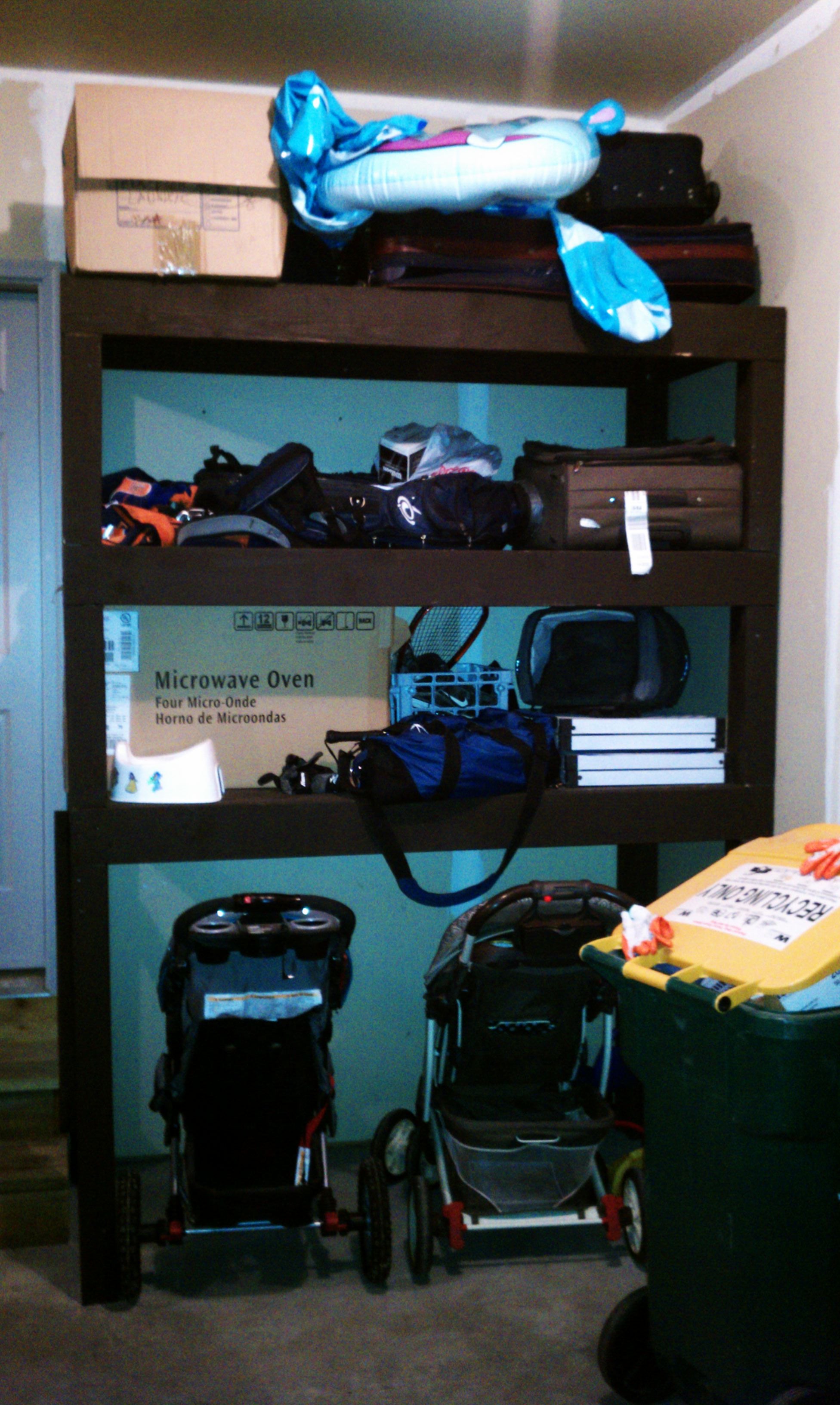 Modular Storage Shelves With Stroller Parking 7 Steps Instructables