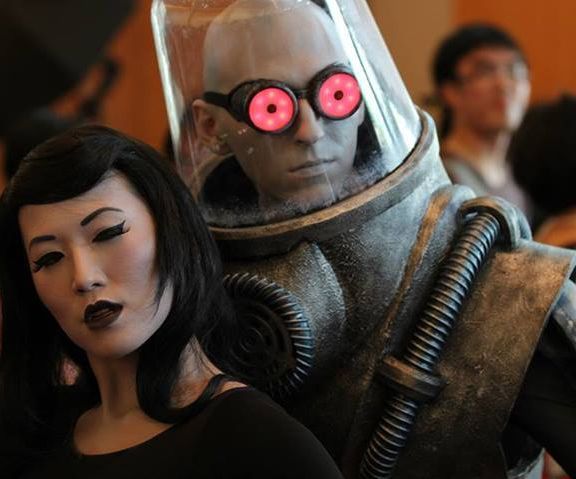 Functional Lit Costume Goggles for Mr Freeze 