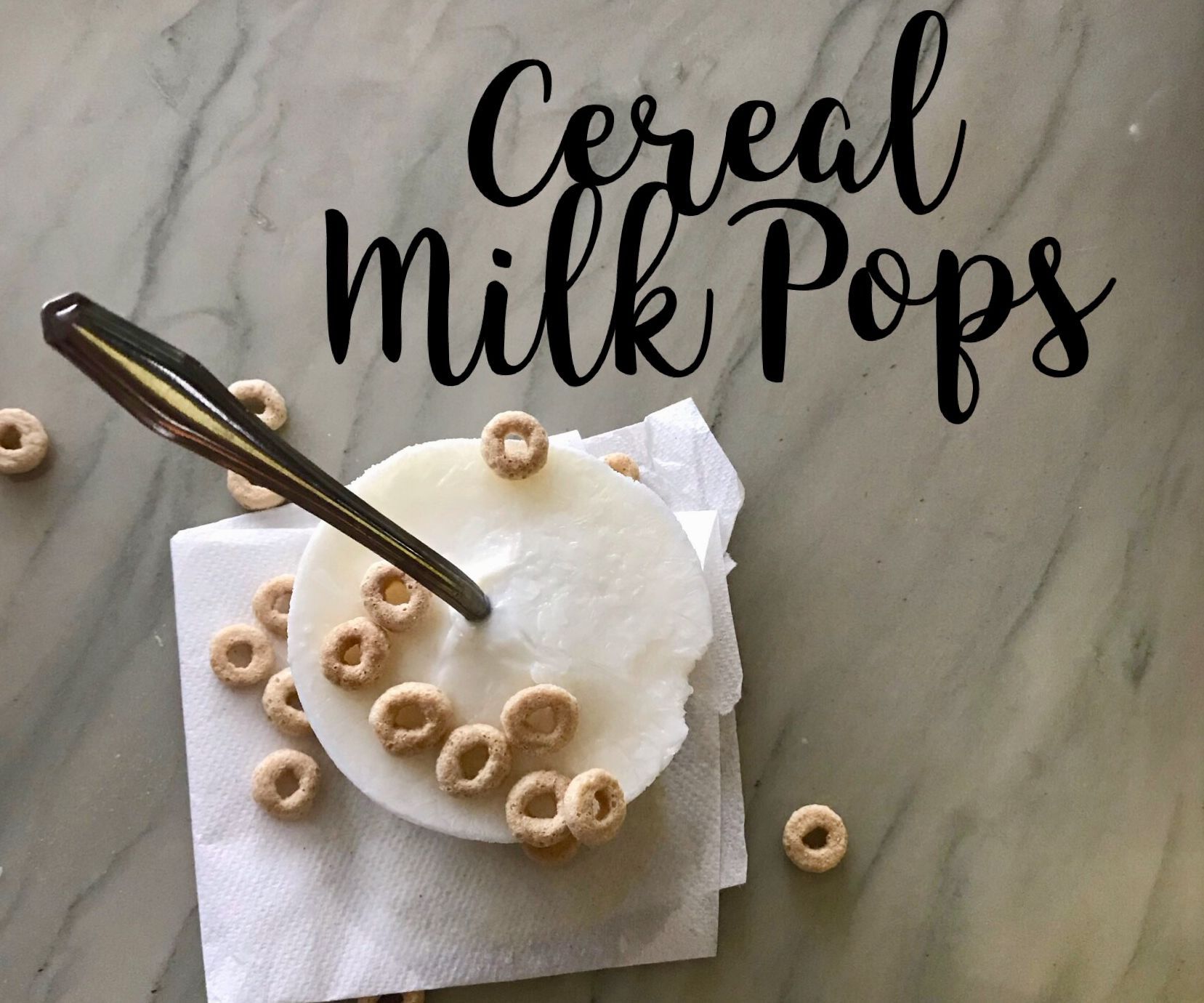 Cereal Milk Popsicles 
