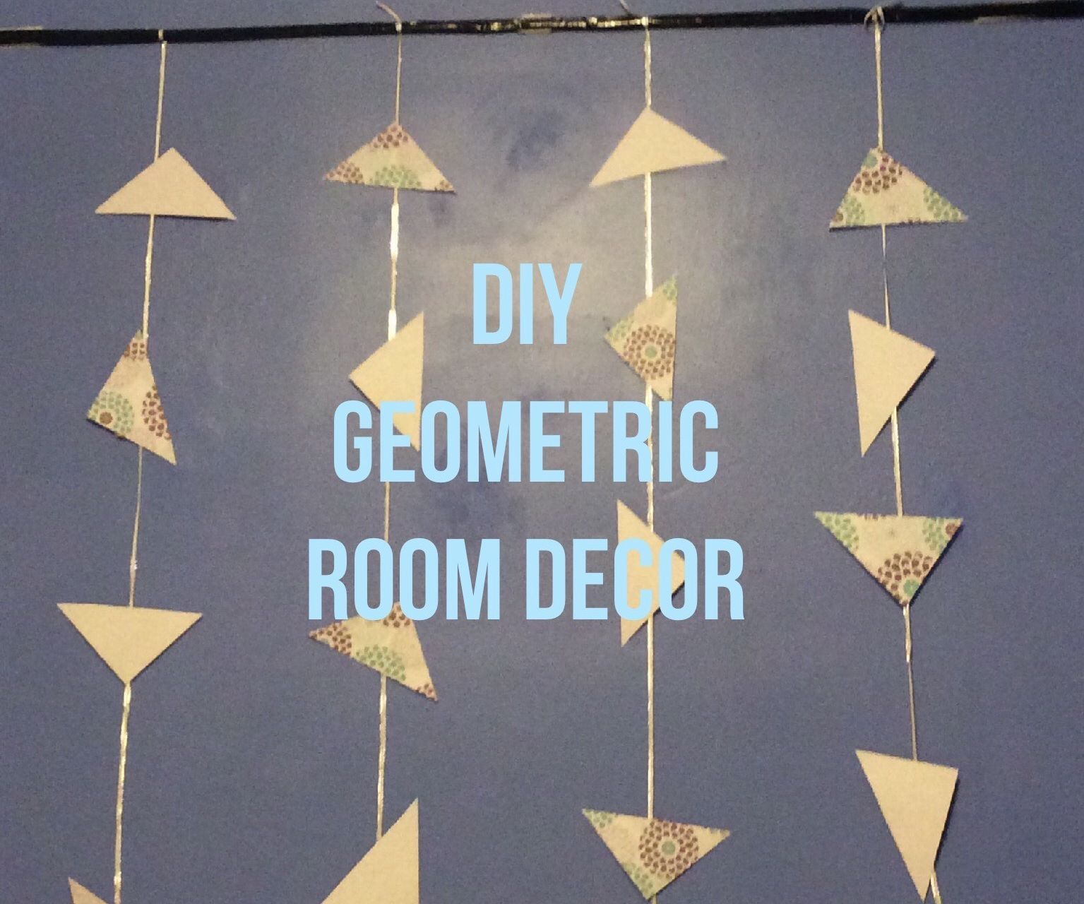 DIY Geometric Room Decor