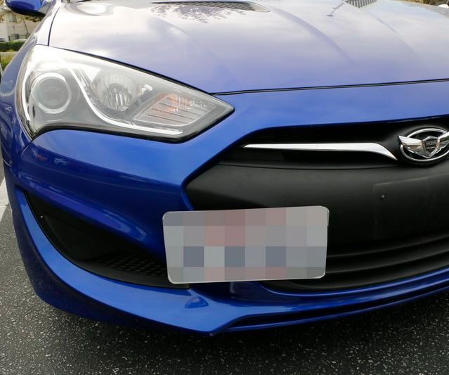 IJDMTOY Hyundai Genesis License Plate Tow Hole Adapter Install