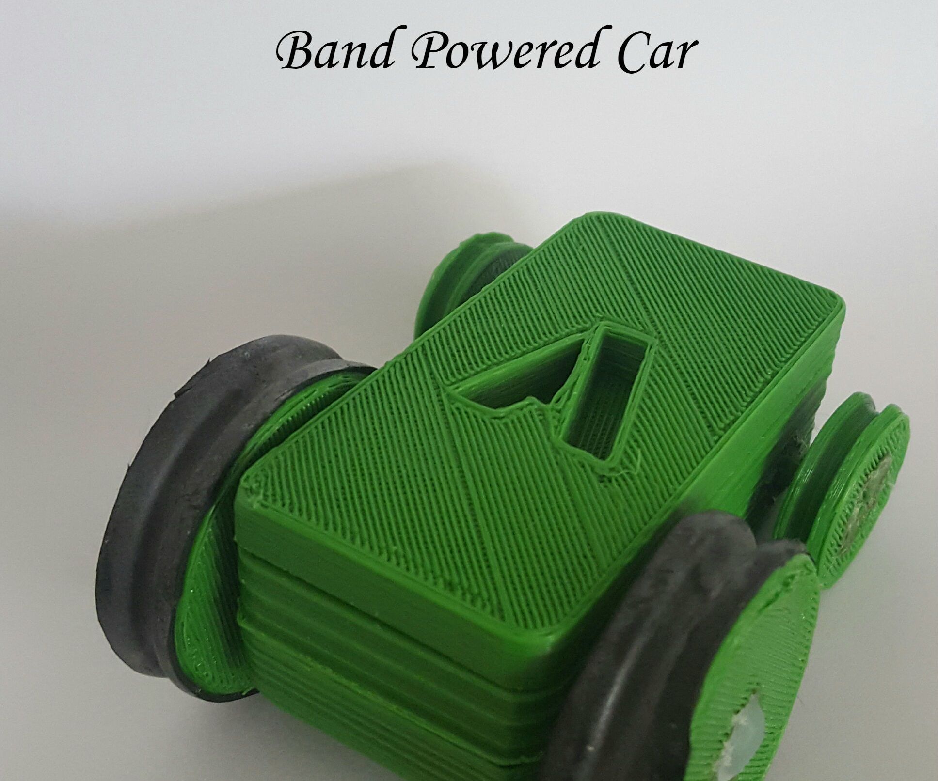 Band Powered Car