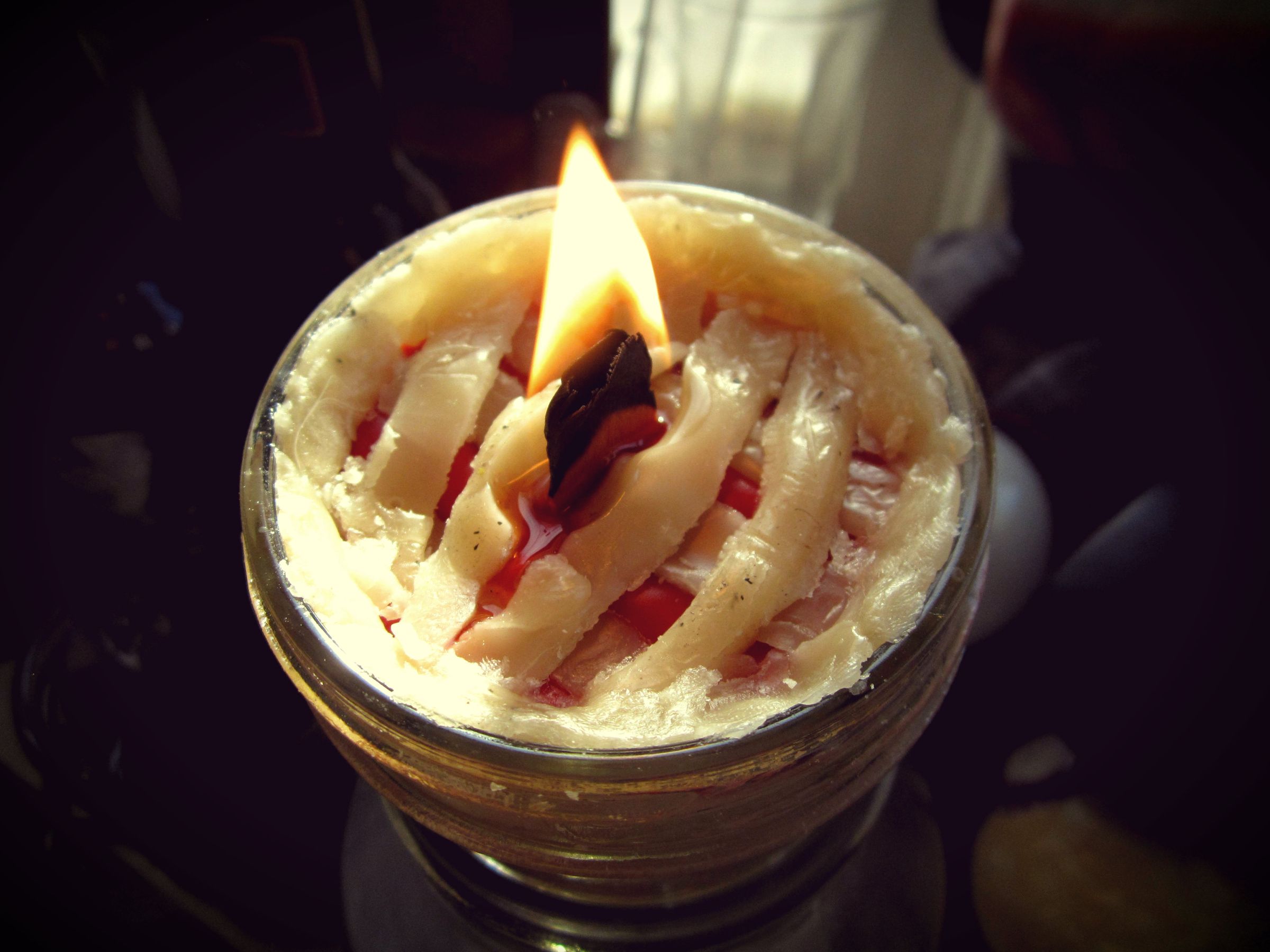Sweet Cherry Pie - a Recycled Candle Project for Pi Day.