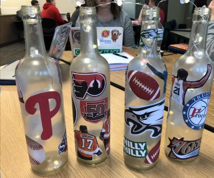 Sports Team Wine Bottle Display
