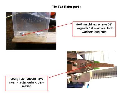 Prepare Tic-Tac Ruler