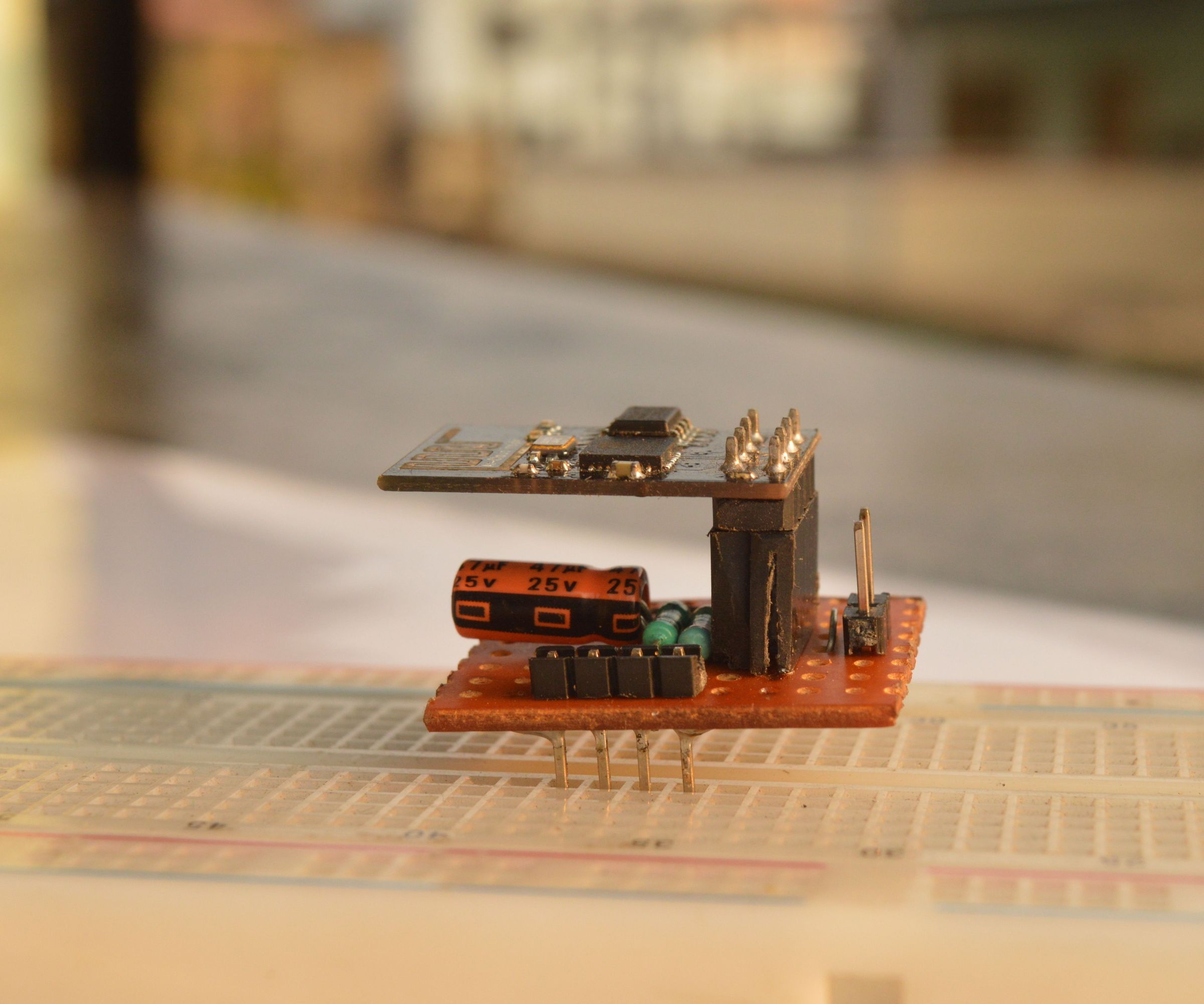 Breadboard Friendly Breakout Board for ESP8266-01 With Voltage Regulator