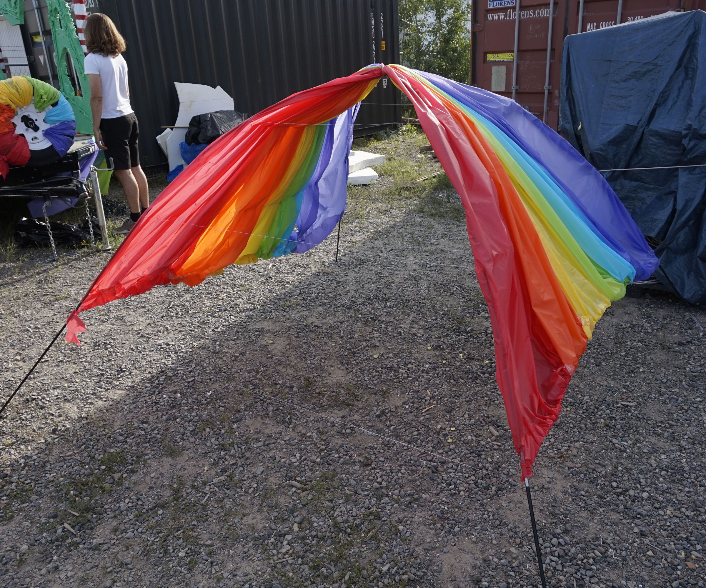 Tent Pole Rainbow Canopy