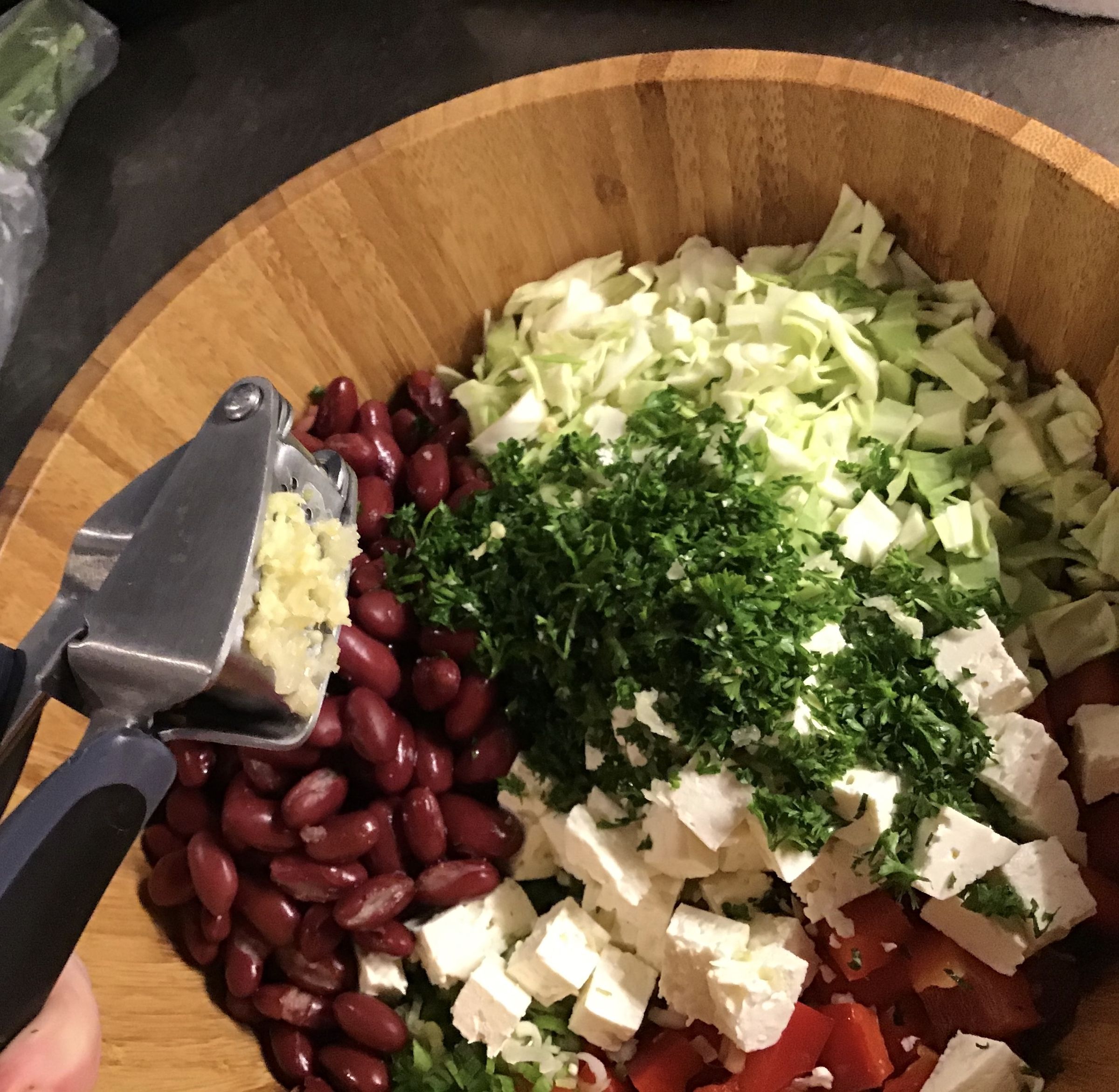 Red Bean Salad With Feta and Peppers 5 Steps (with Pictures