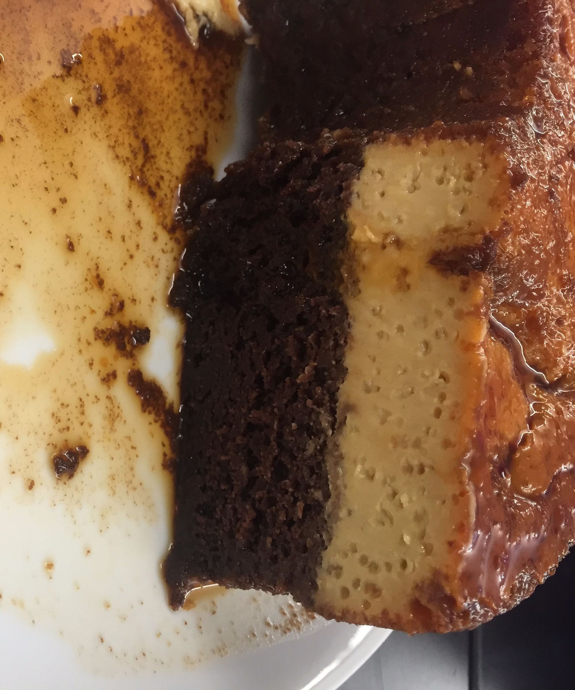 Imposible "chocoflan"