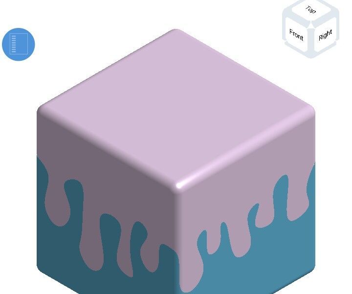 Melting Cube Dove-tail Puzzle