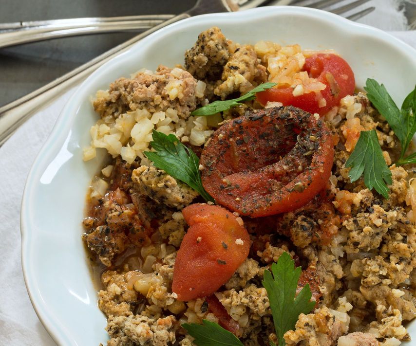 Slow Cooker Ground Turkey and Hash Browns