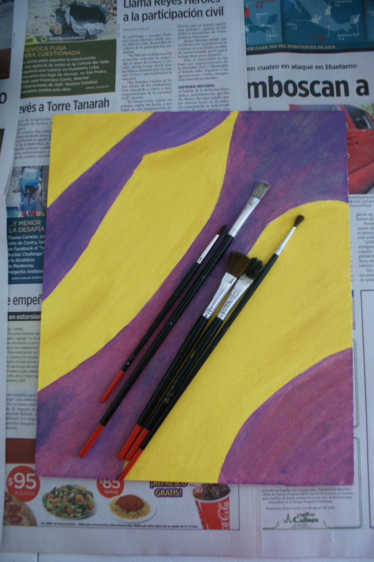 Abstract Decorative Painting 5 Steps Instructables