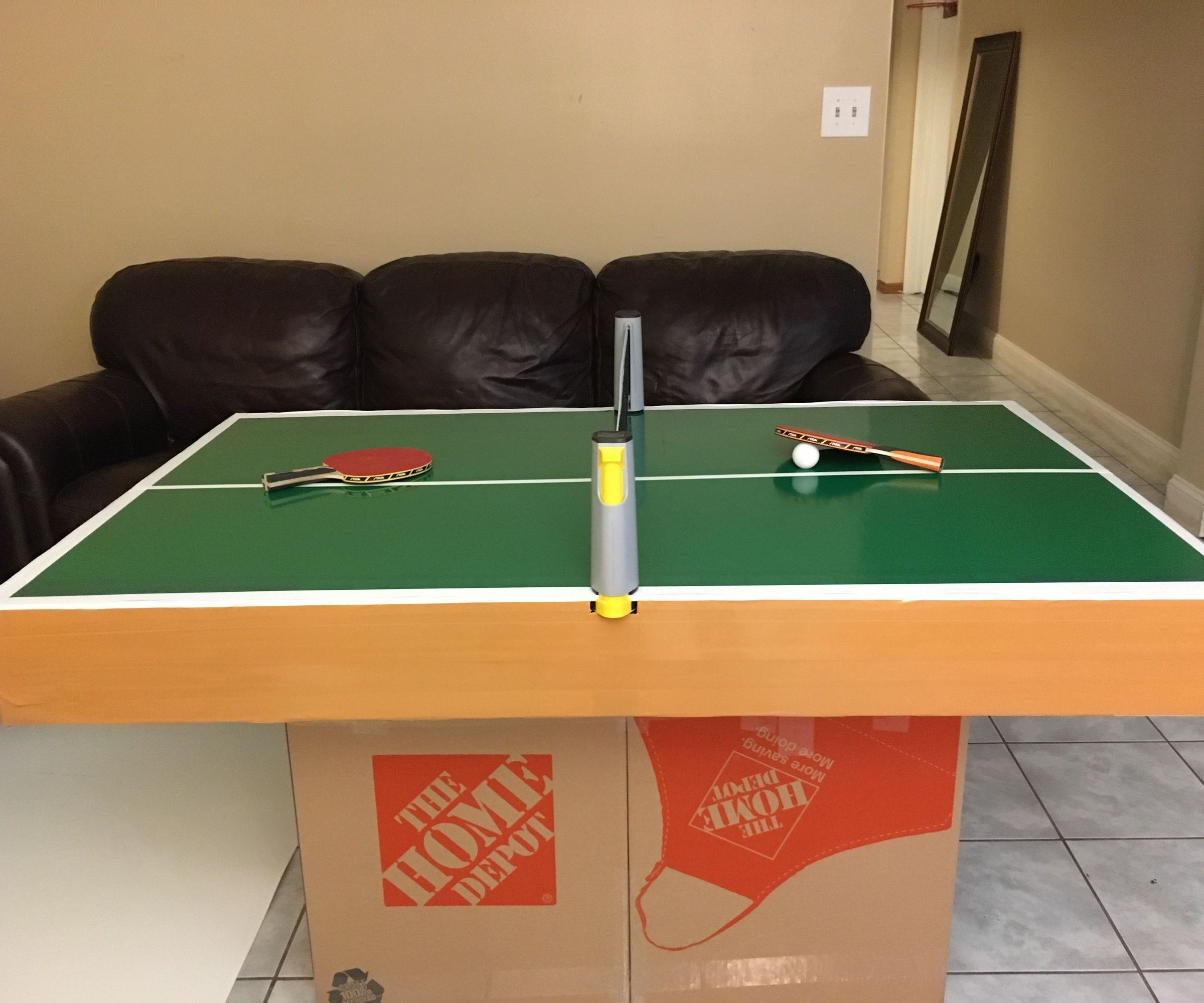 How to Make a Ping Pong Table Out of Cardboard