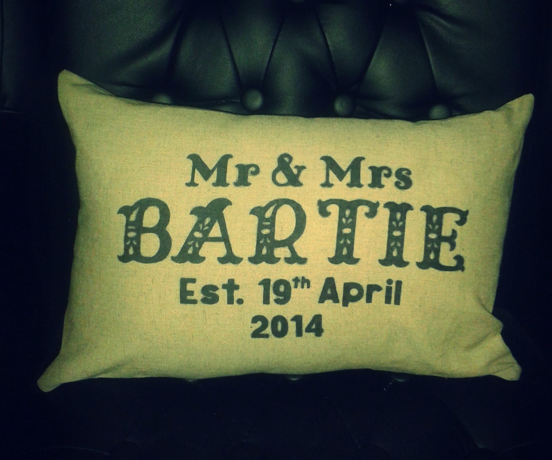 Vintage Wedding Cushion