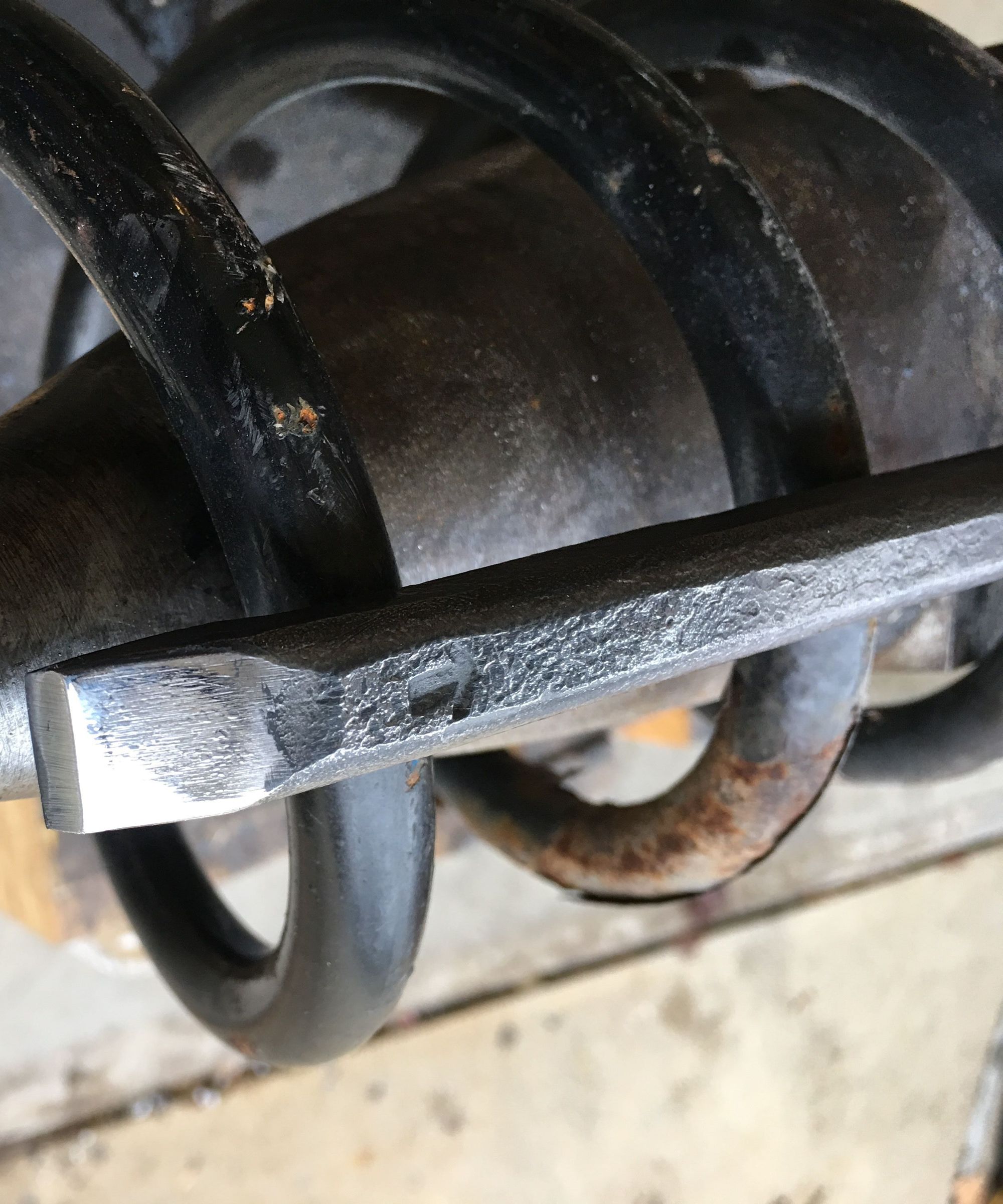 HAND FORGED Cold Chisel, From a Rusty Old Coil Spring