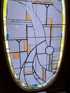 Tape Design to Window, Apply Leading