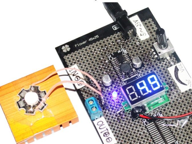 Build Adjustable DC-DC Converter on Flowerpad Protoboard