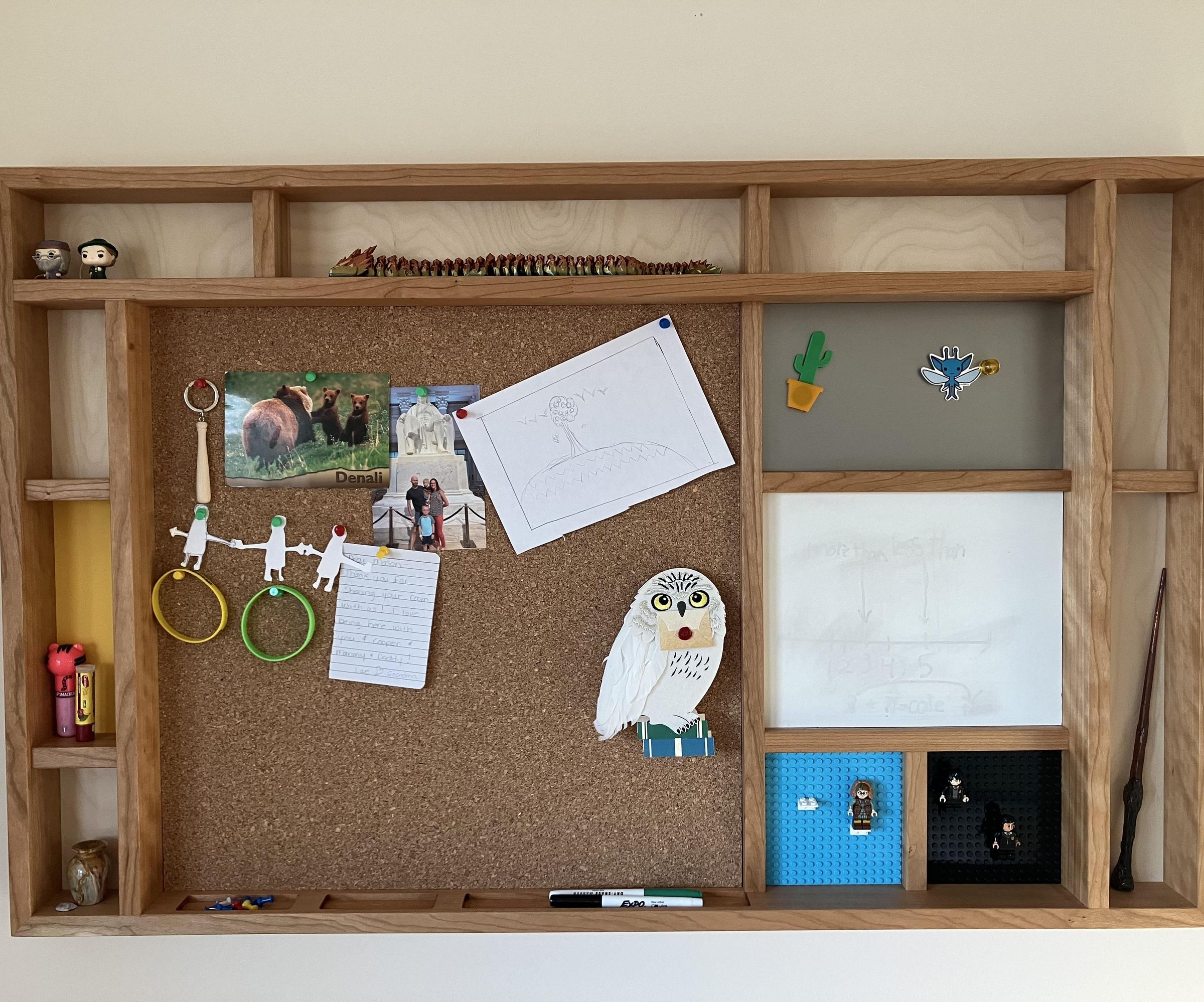 Mondrian Inspired Bulletin Board