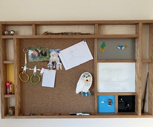 Mondrian Inspired Bulletin Board