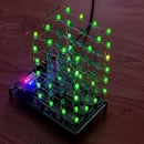 IR-controlled 4x4x6 LED Tower/Clock on ESP32