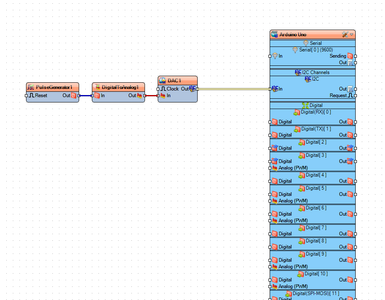 Generate Digital Pulses - in Visuino Add & Set Components