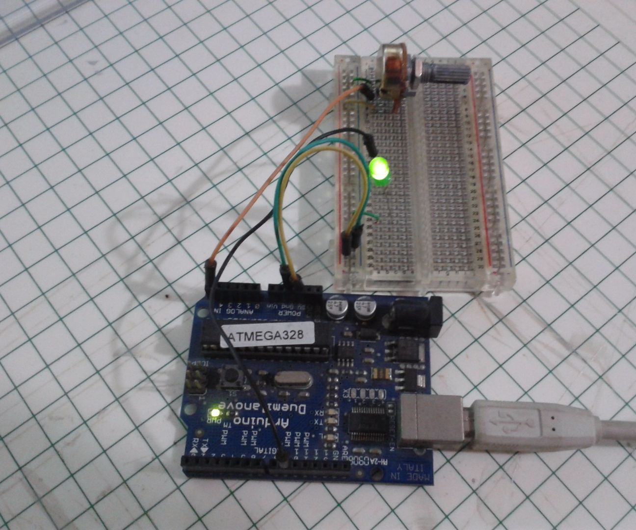 Arduino Led Intensity With Potenciometer