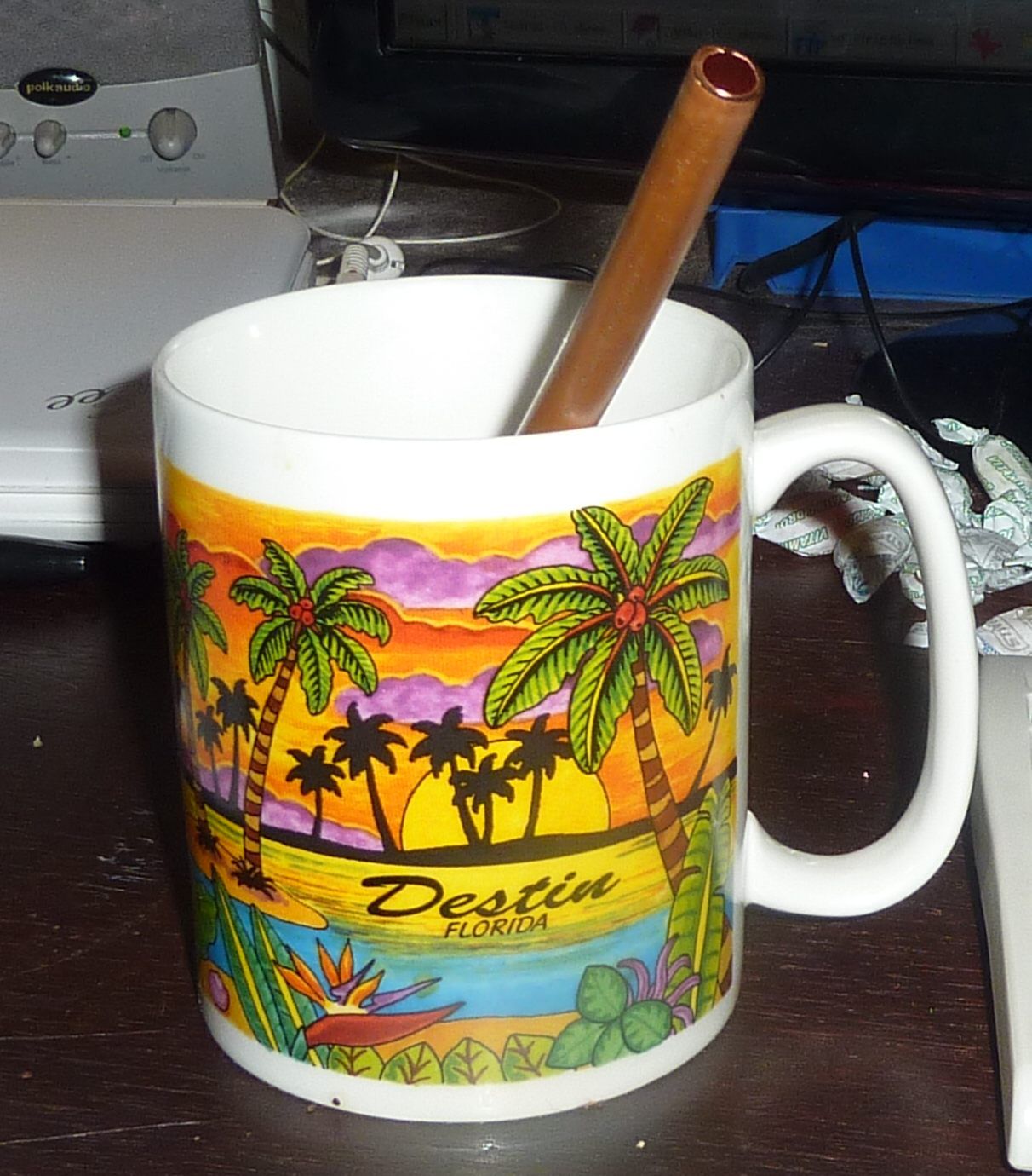 A Copper Straw for Coffee, Etc